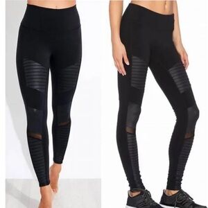 SALE Alo Yoga High Rise Moto Leggings in Black